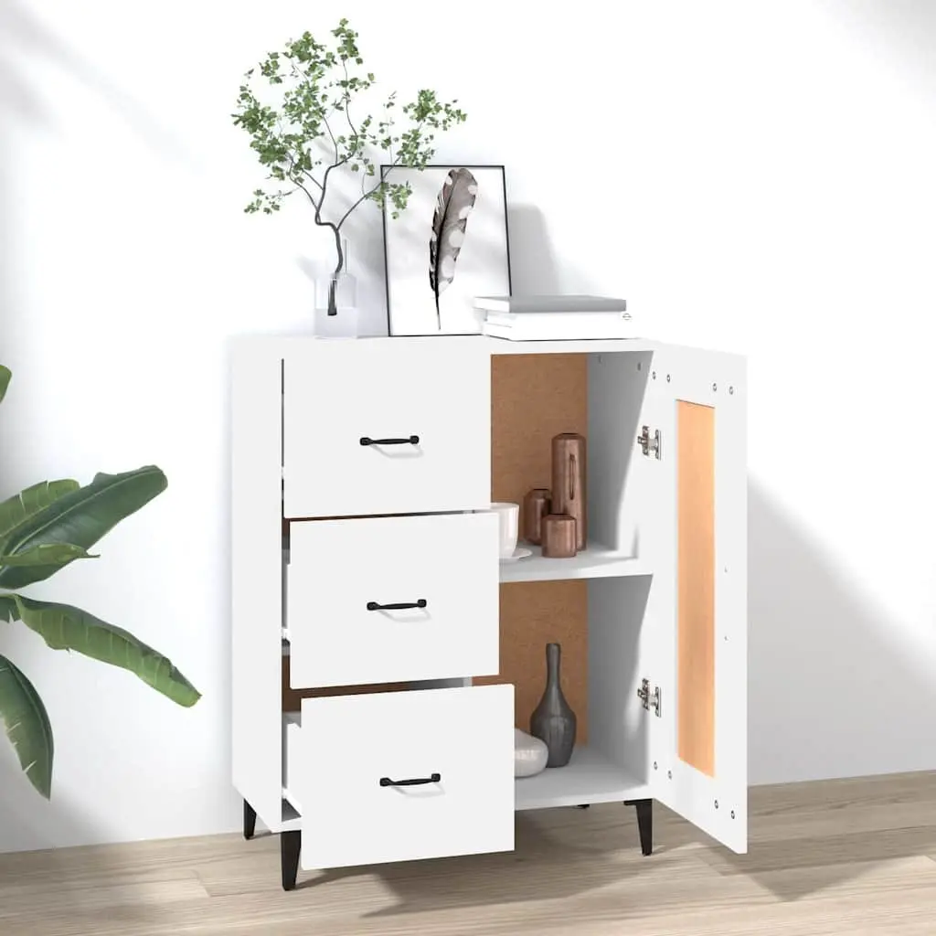 White Sideboard Cabinet for Storage and Display