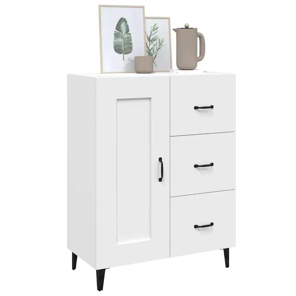 White Sideboard Cabinet for Storage and Display