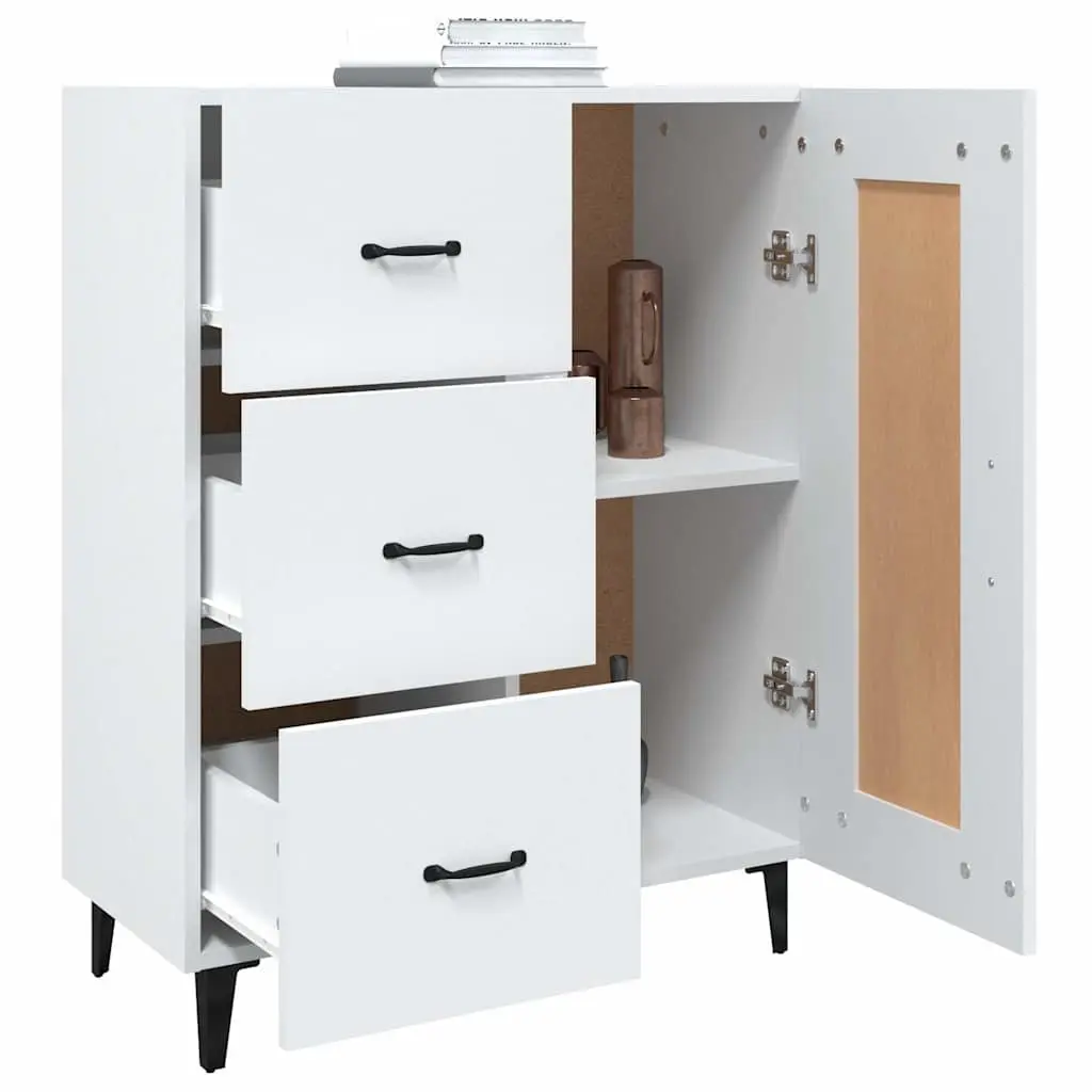 White Sideboard Cabinet for Storage and Display