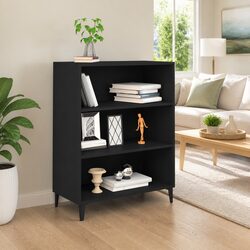 Elegant Black Sideboard with 3 Internal Shelves