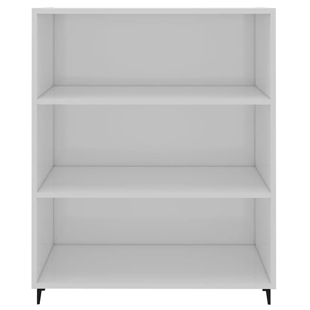 Sideboard Engineered Wood 69.5x32.5x90cm High Gloss White