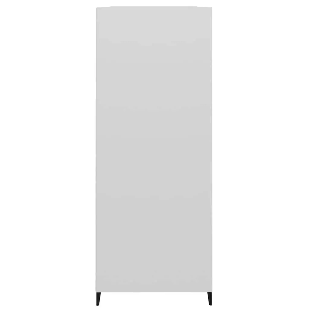 Sideboard Engineered Wood 69.5x32.5x90cm High Gloss White