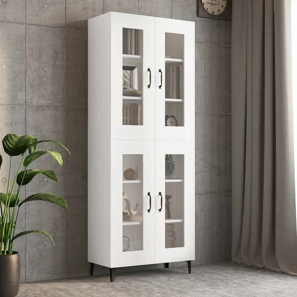 Hanging Wall Cabinet Engineered Wood 69.5 x 34 x 90 cm White