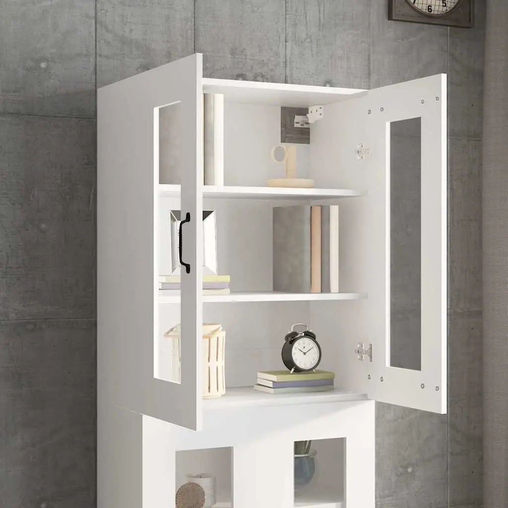 Hanging Wall Cabinet Engineered Wood 69.5 x 34 x 90 cm White