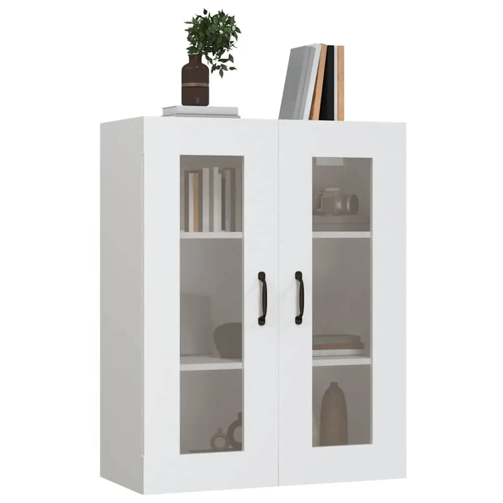 Hanging Wall Cabinet Engineered Wood 69.5 x 34 x 90 cm White