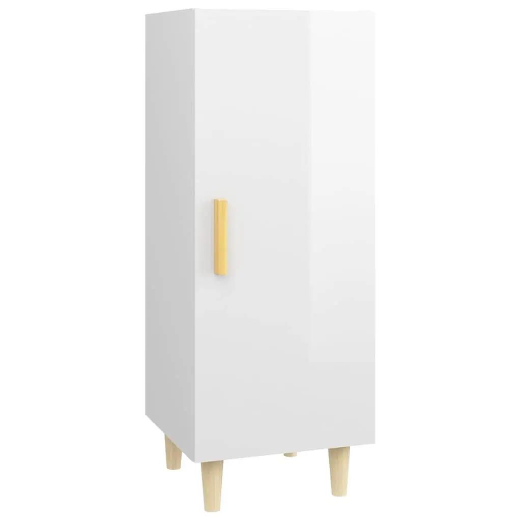 White High Gloss Sideboard Cabinet Storage