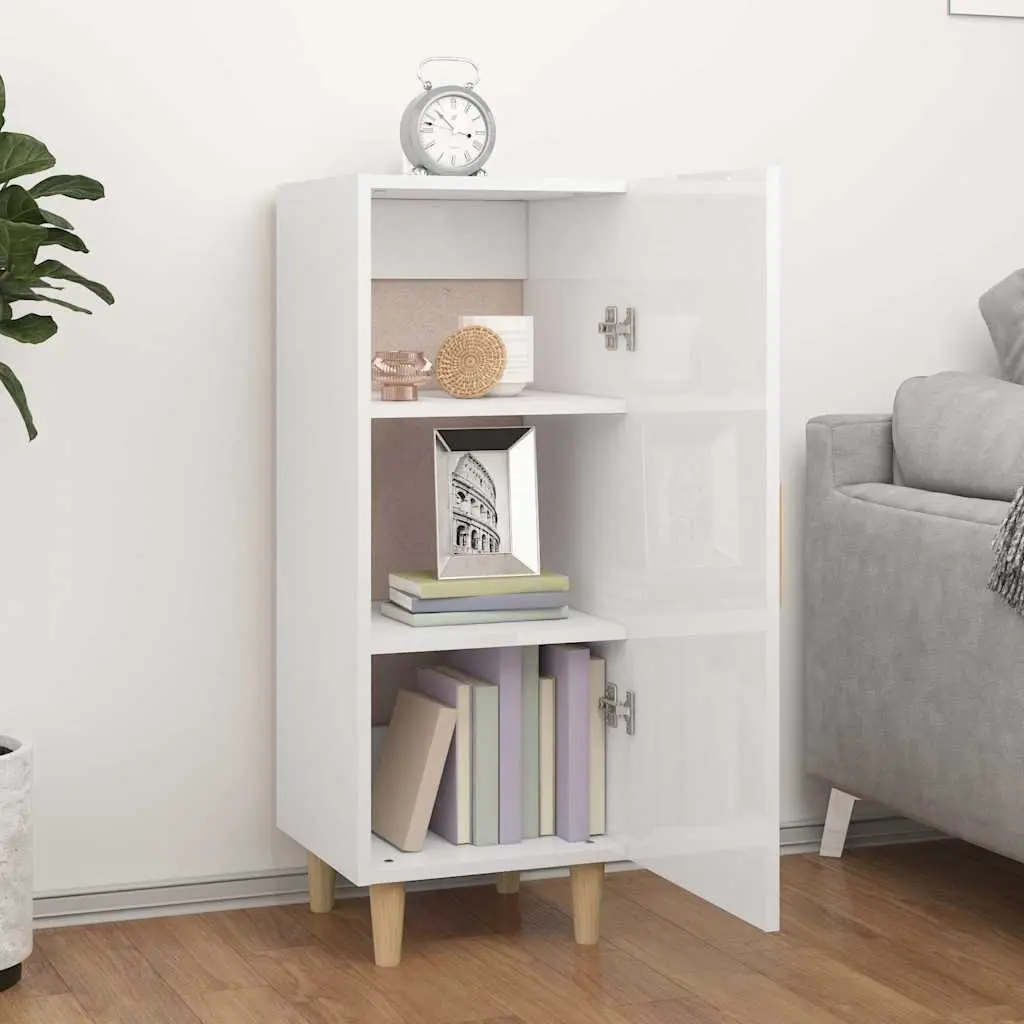 White High Gloss Sideboard Cabinet Storage