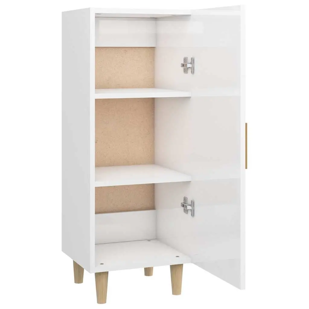 White High Gloss Sideboard Cabinet Storage