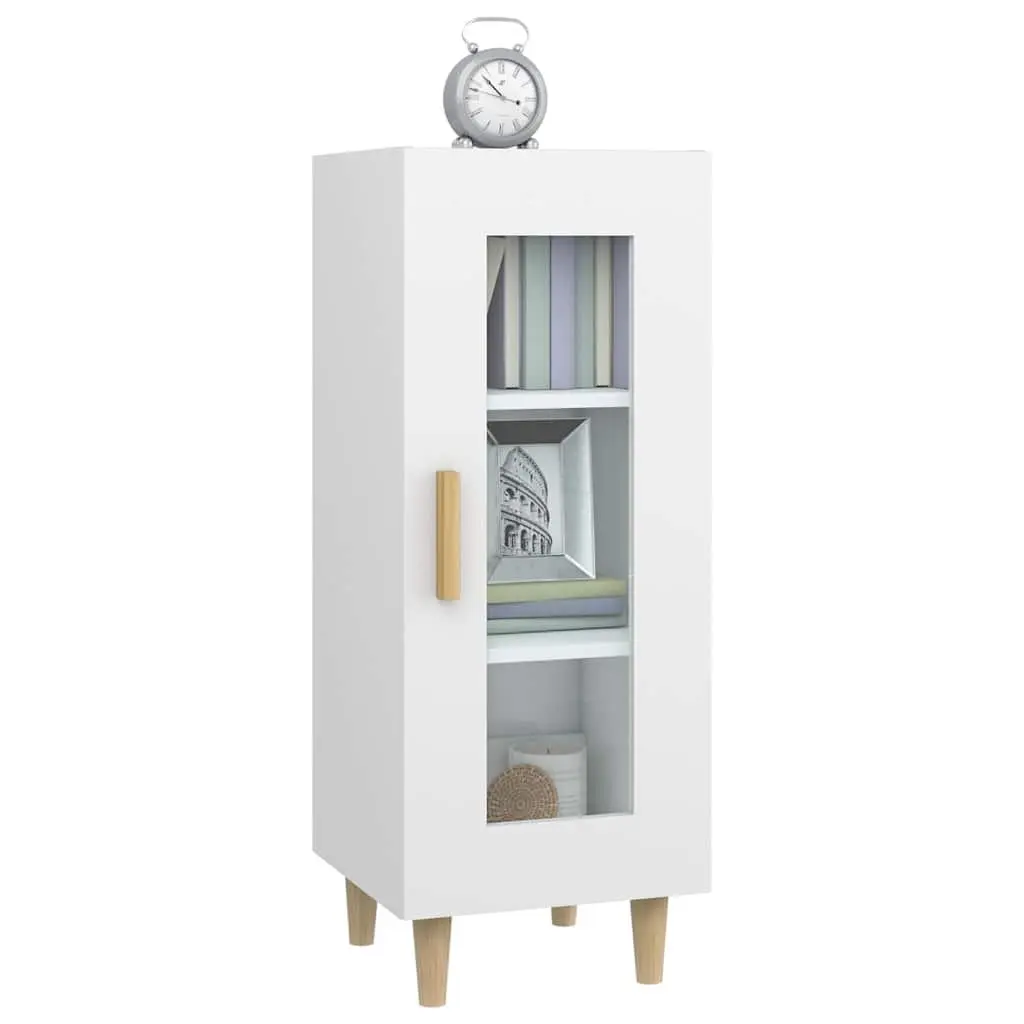 High Gloss White Sideboard with 3 Compartments