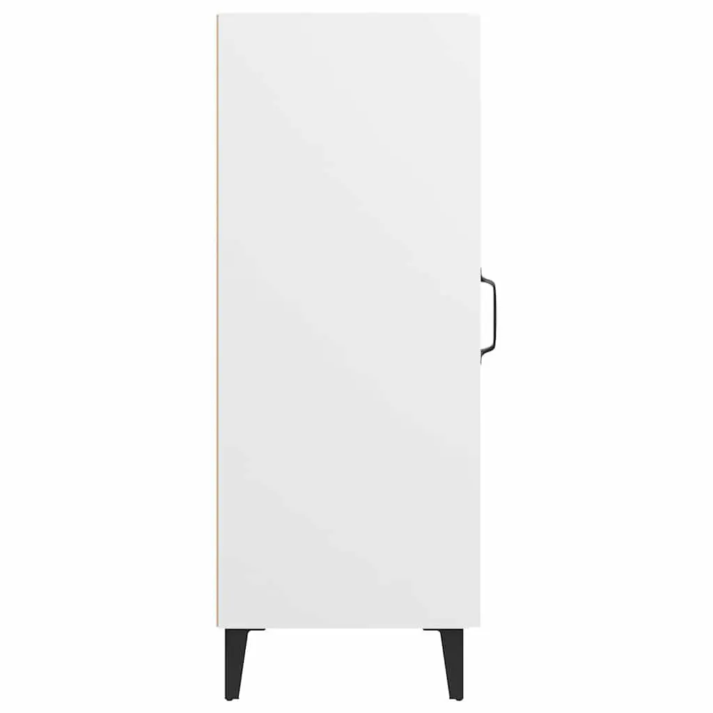 White Sideboard with Metal Legs 34.5x34x90 cm