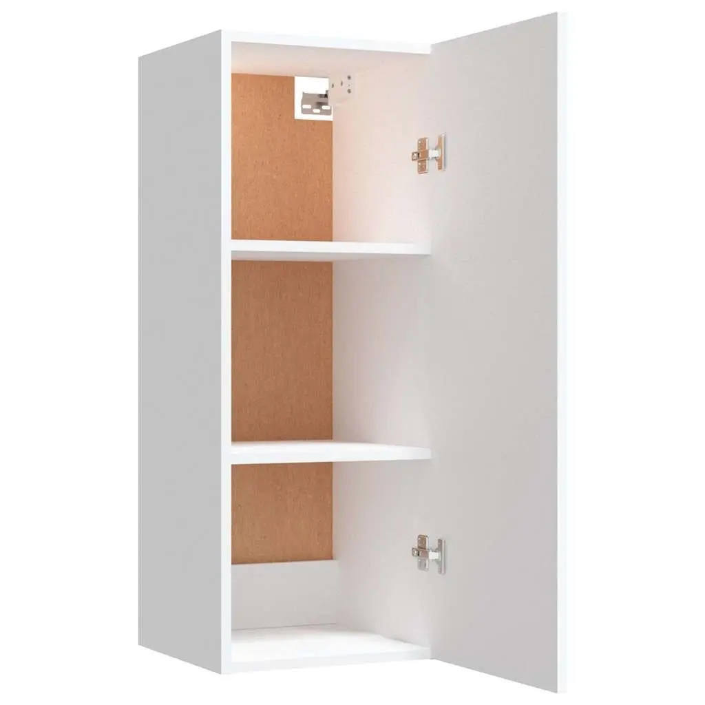 Hanging Wall Cabinet White 34.5x34x90 cm Storage Organiser Shelving Unit