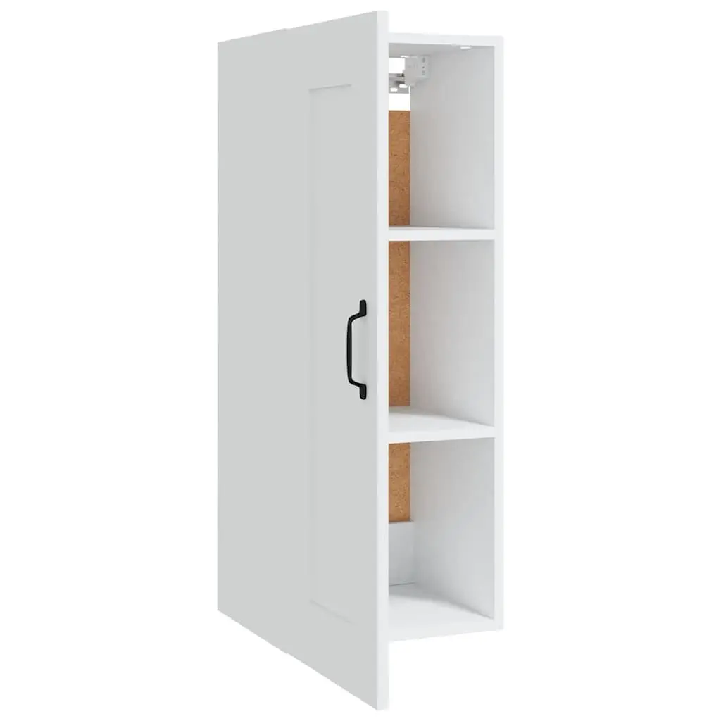 White Wall-Mounted Hanging Storage Cabinet 35x34x90cm