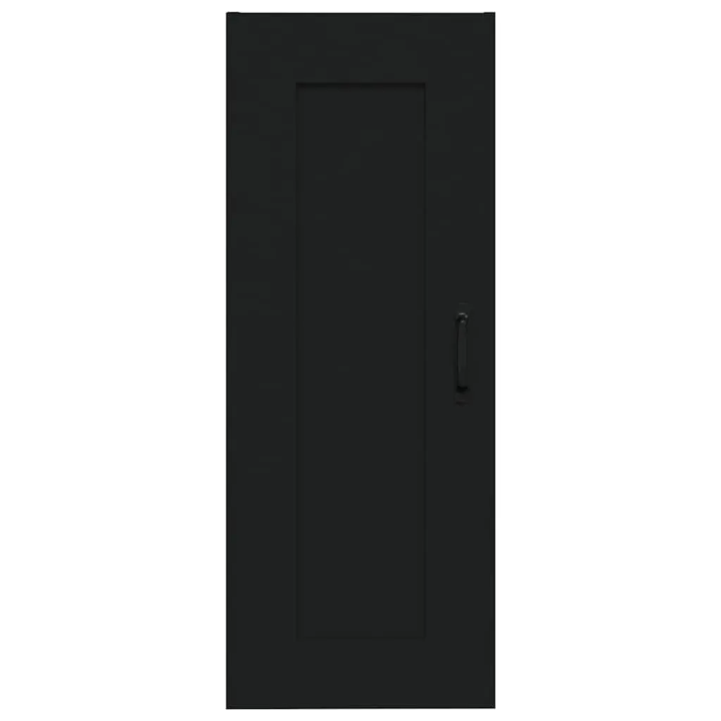 Black Wall-Mounted Hanging Storage Cabinet 35x34x90cm