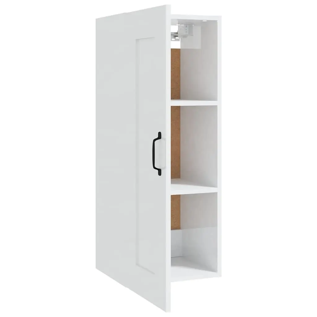 White Hanging Storage Cabinet 35x34x90cm