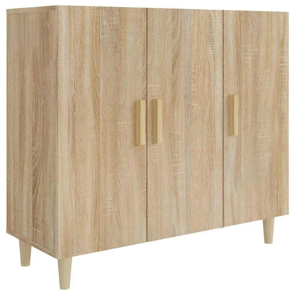 Brown Sideboard Storage Cabinet 90x34x80 cm
