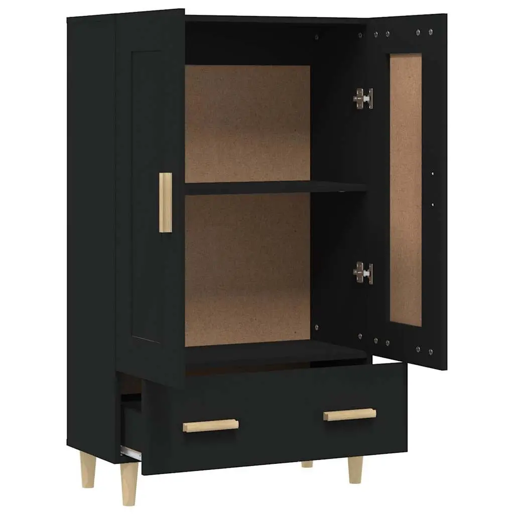 Sideboard Engineered Wood 70x31x115cm Black