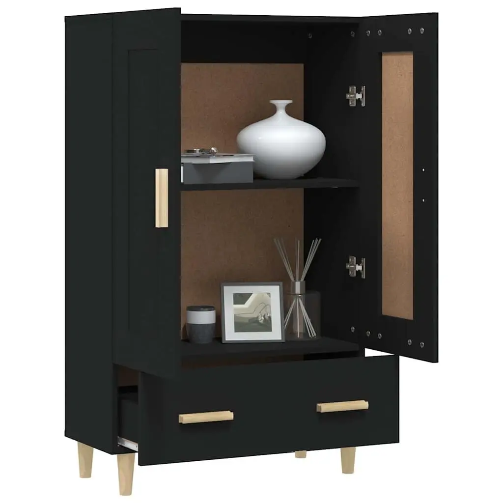 Sideboard Engineered Wood 70x31x115cm Black