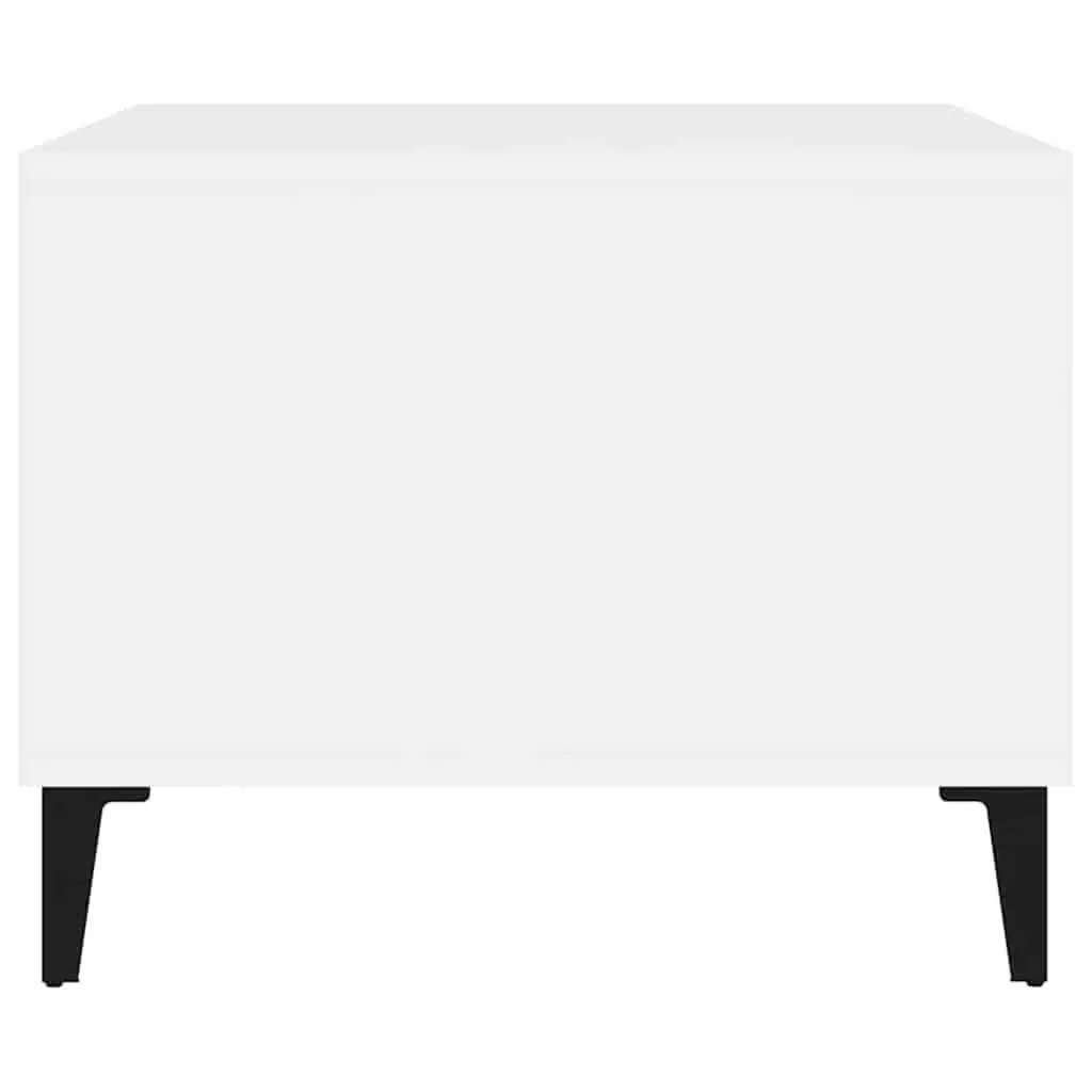 White Coffee Table with Open Storage Space