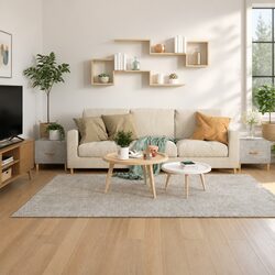Set of 2 Grey Coffee Tables with Practical Drawers