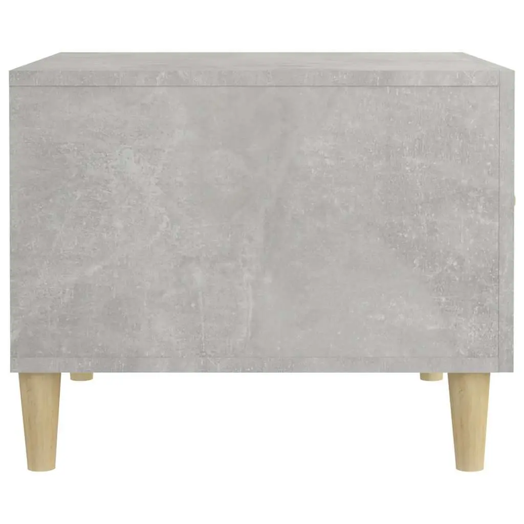 Coffee Tables Set of 2 Grey Side Tables with Drawers Storage Engineered Wood
