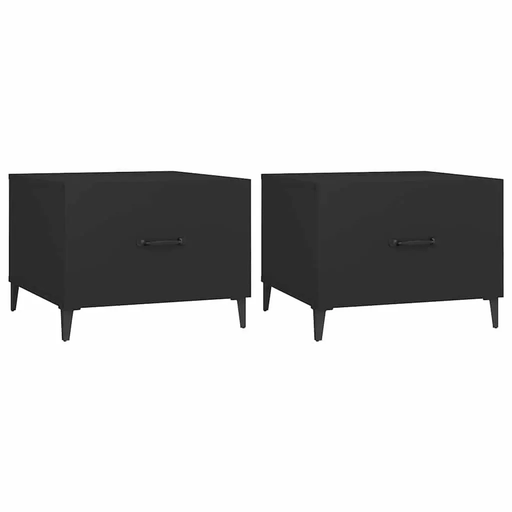 Coffee Table Set with Sturdy Metal Legs
