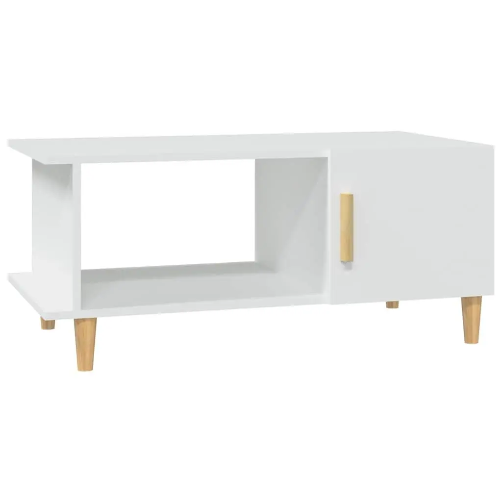 Engineered Wood Coffee Table with Storage Compartment