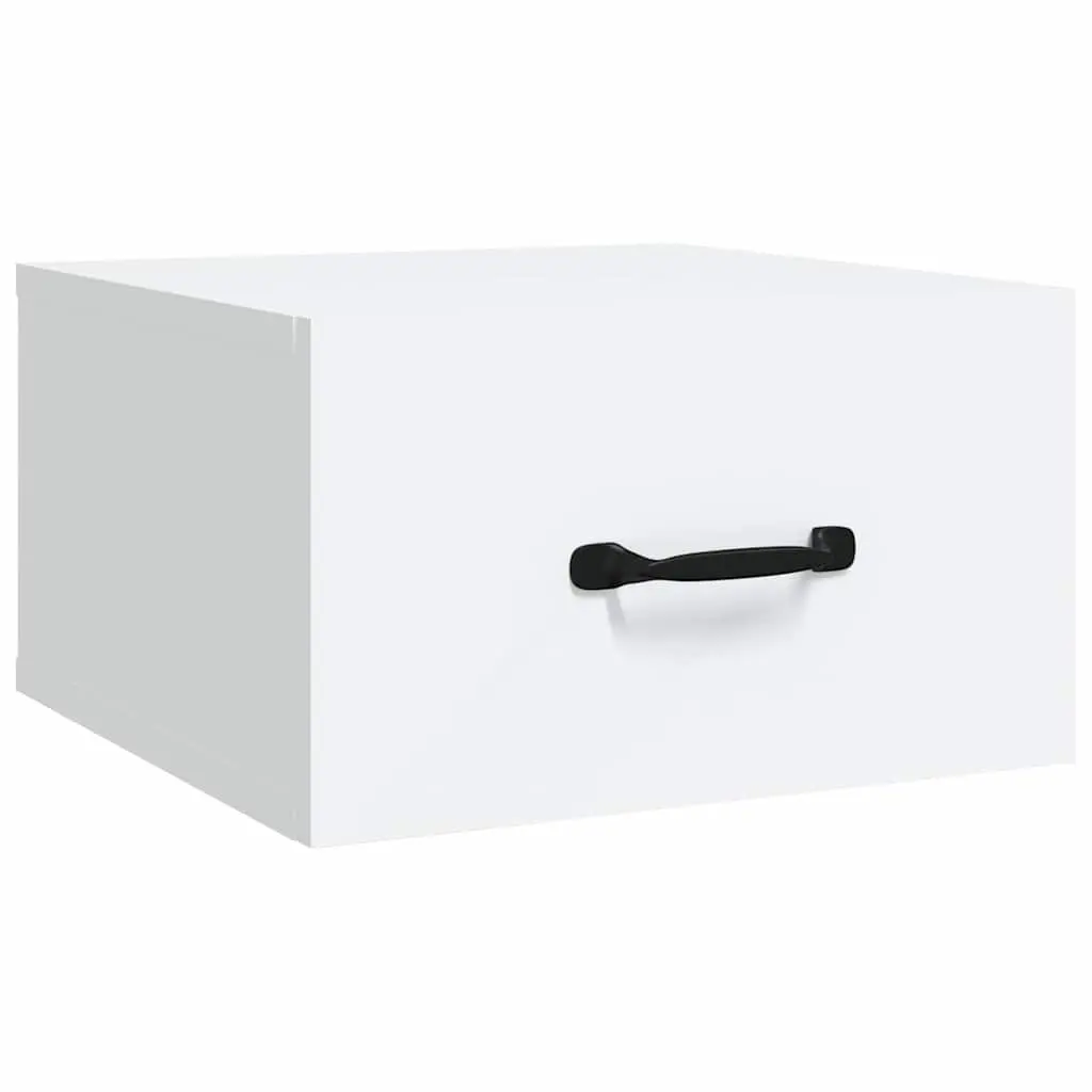Wall-mounted Bedside Cabinets Engineered Wood 35 x 35 x 20 cm White 2 Piece Set