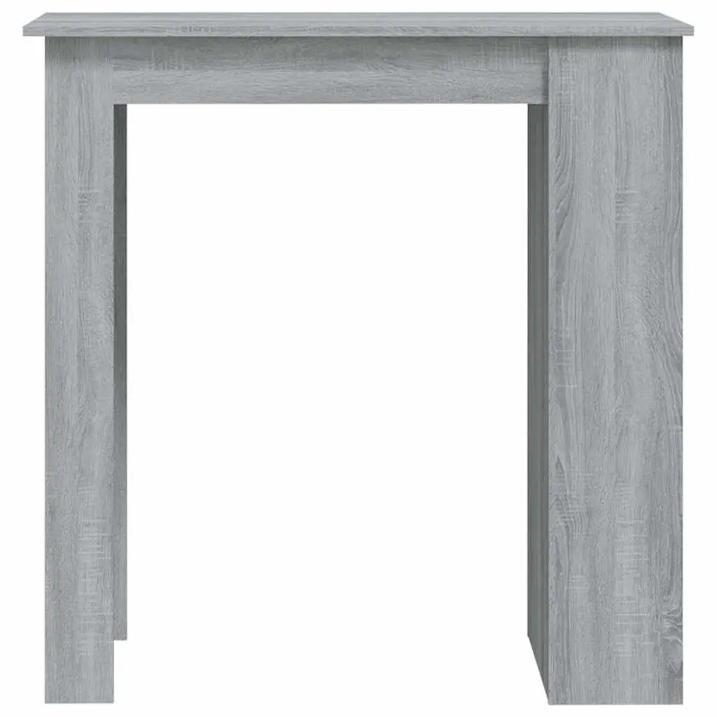 Bar Table with 3 Storage Racks in Grey Sonoma