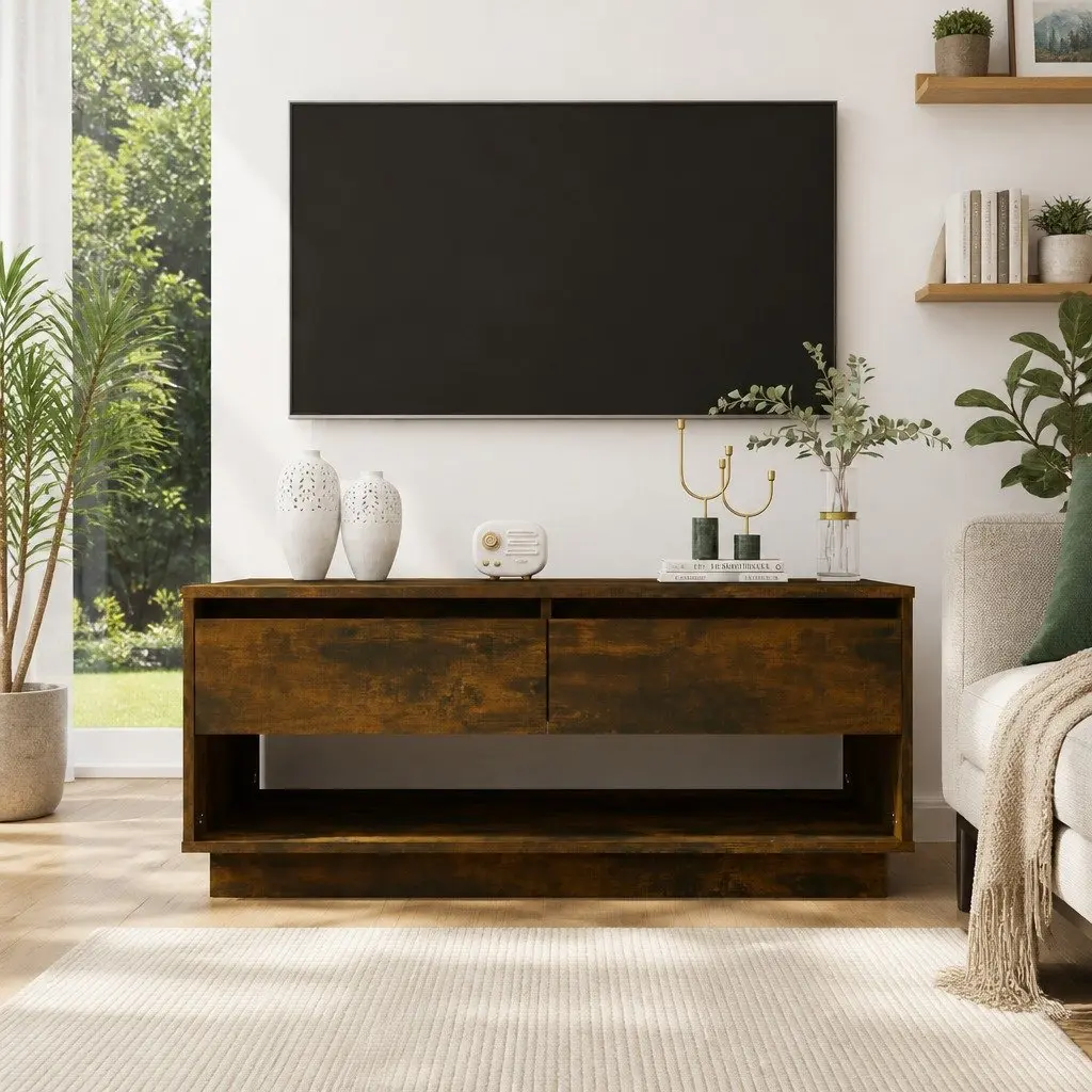 TV Cabinet Engineered Wood 102x41x44 cm Brown