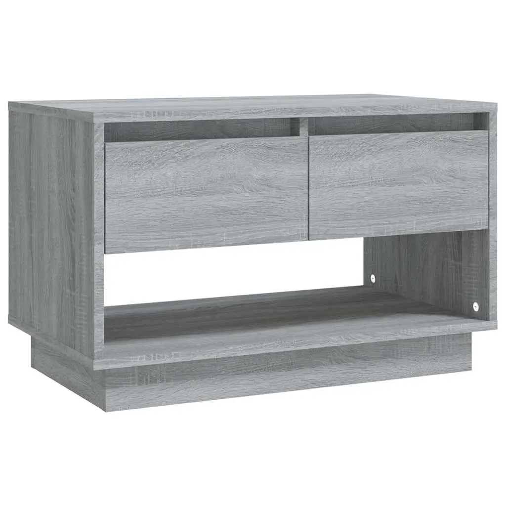 Grey TV Cabinet 70x41x44cm with Drawers