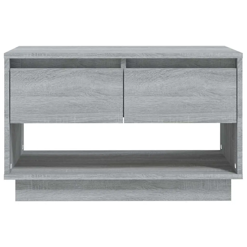 Grey TV Cabinet 70x41x44cm with Drawers