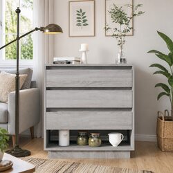 Grey Sonoma Sideboard with 3 Drawers and 1 Compartment