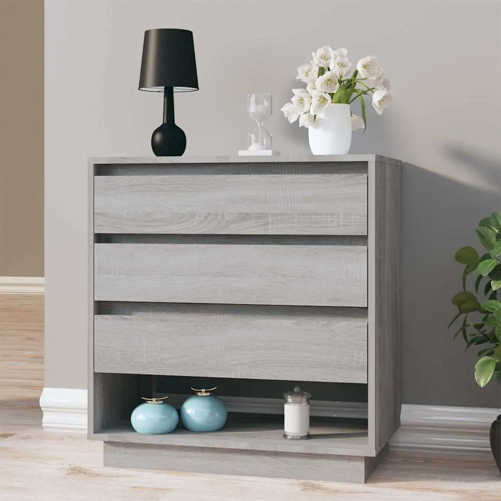 Grey Sonoma Sideboard with 3 Drawers and 1 Compartment