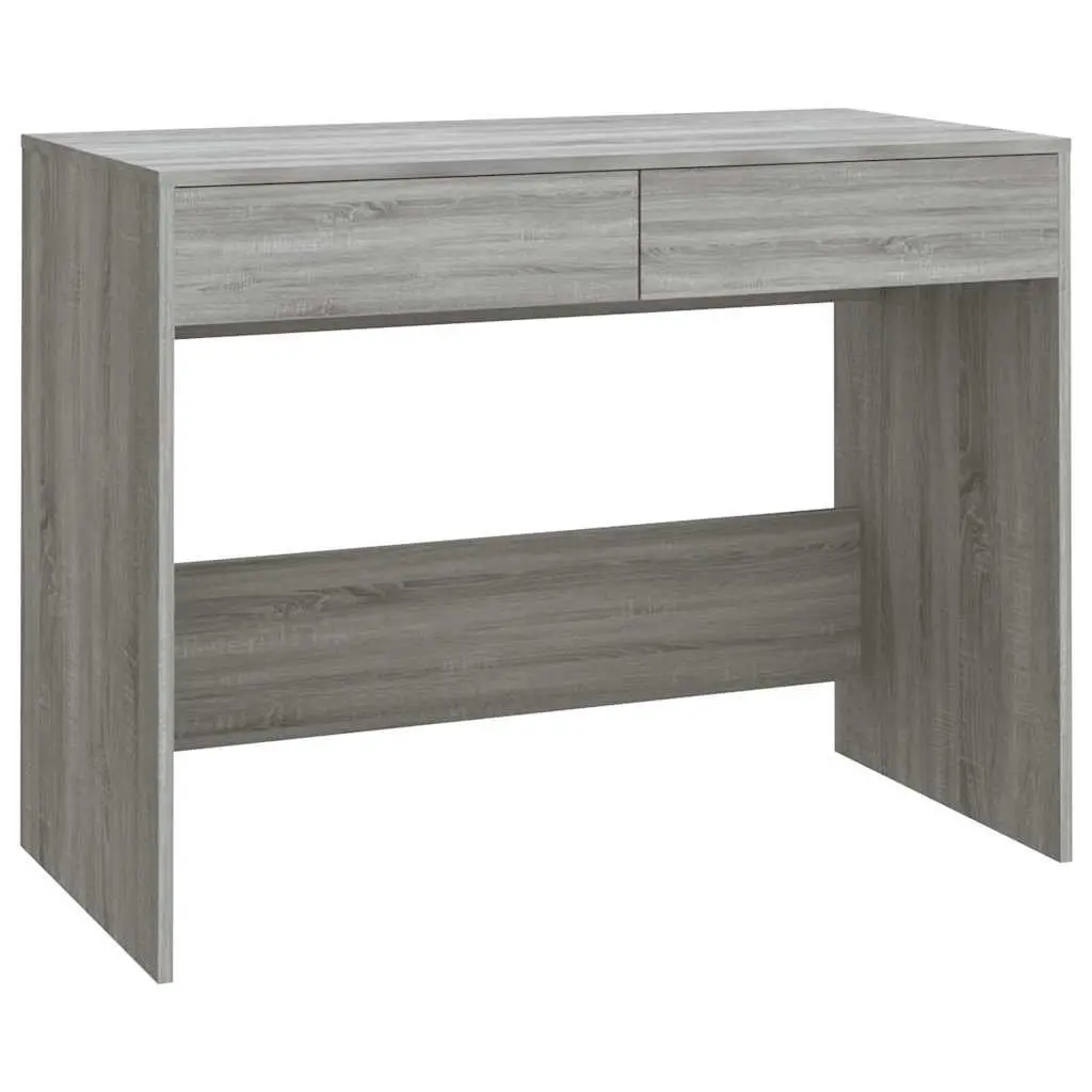 Grey Sonoma Office Desk with 2 Drawers