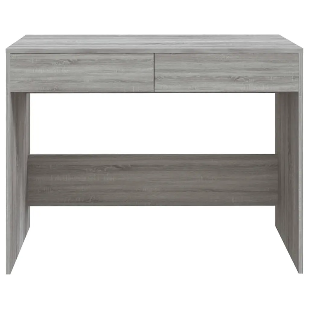 Grey Sonoma Office Desk with 2 Drawers