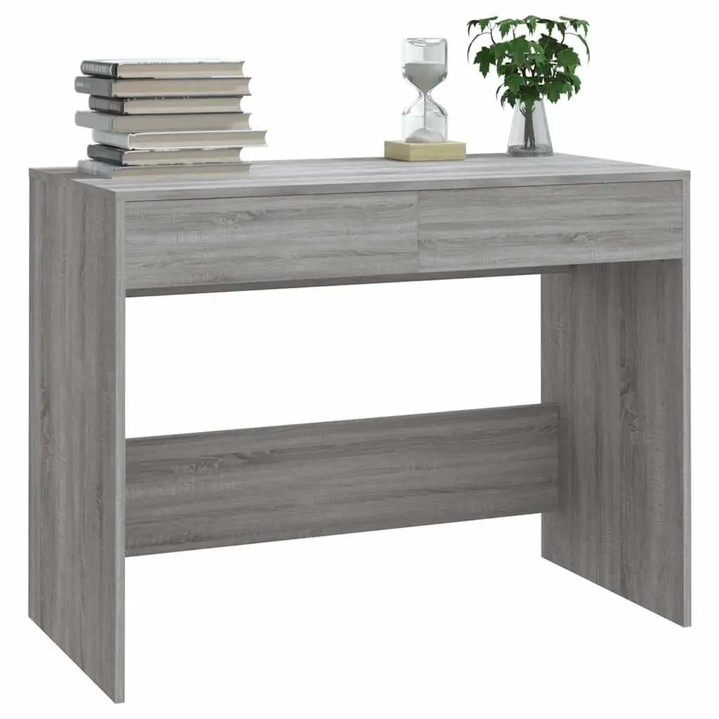 Grey Sonoma Office Desk with 2 Drawers