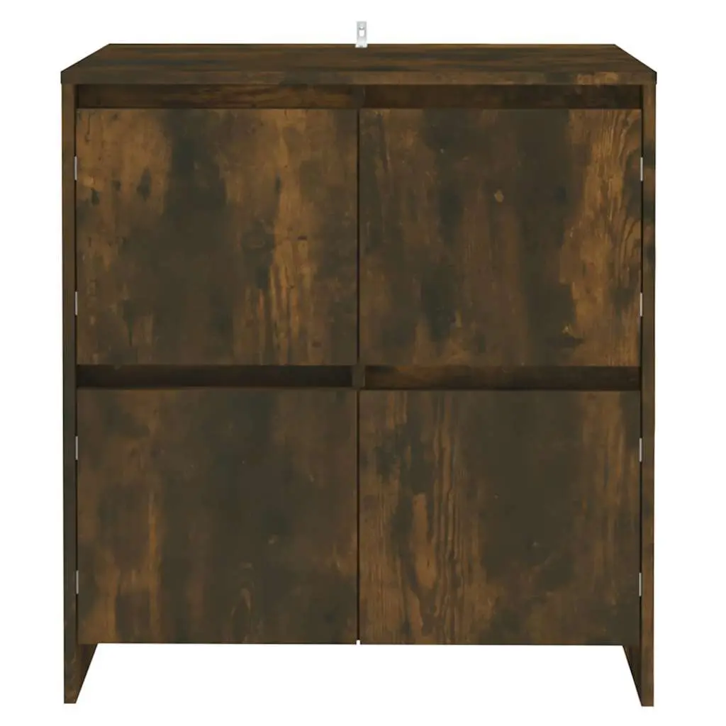 Brown 4-Door Sideboard for Living Room Storage