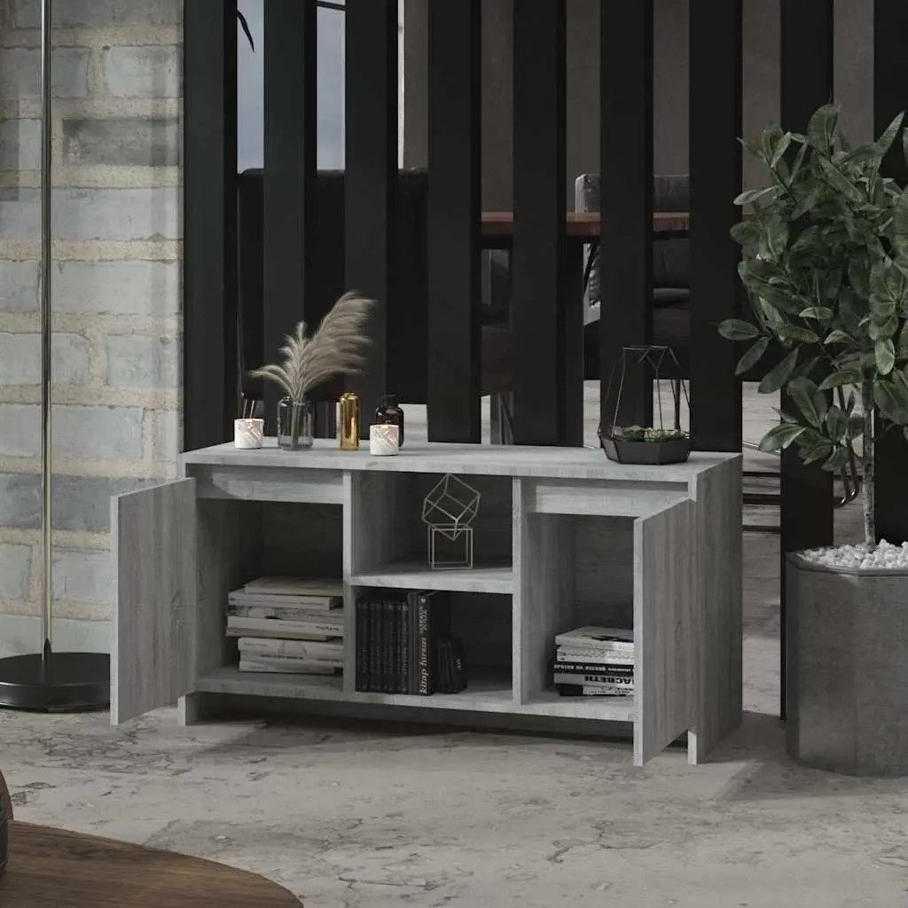 Grey TV Cabinet with Ample Storage Solutions