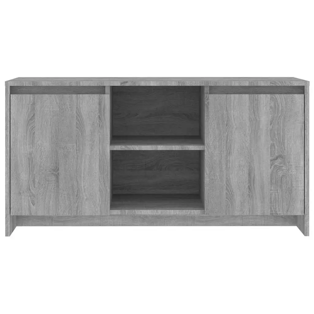 Grey TV Cabinet with Ample Storage Solutions