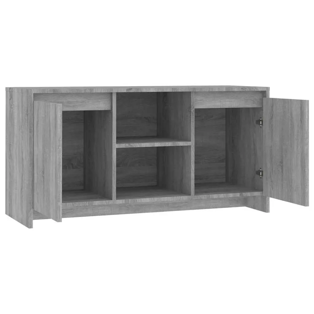 Grey TV Cabinet with Ample Storage Solutions