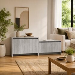 Grey Sonoma 146.5cm TV Cabinet with 4 Doors