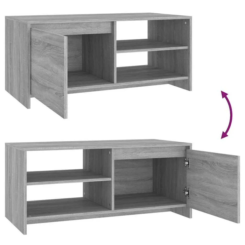 Coffee Table Grey Modern Living Room Accent Furniture Storage Shelves
