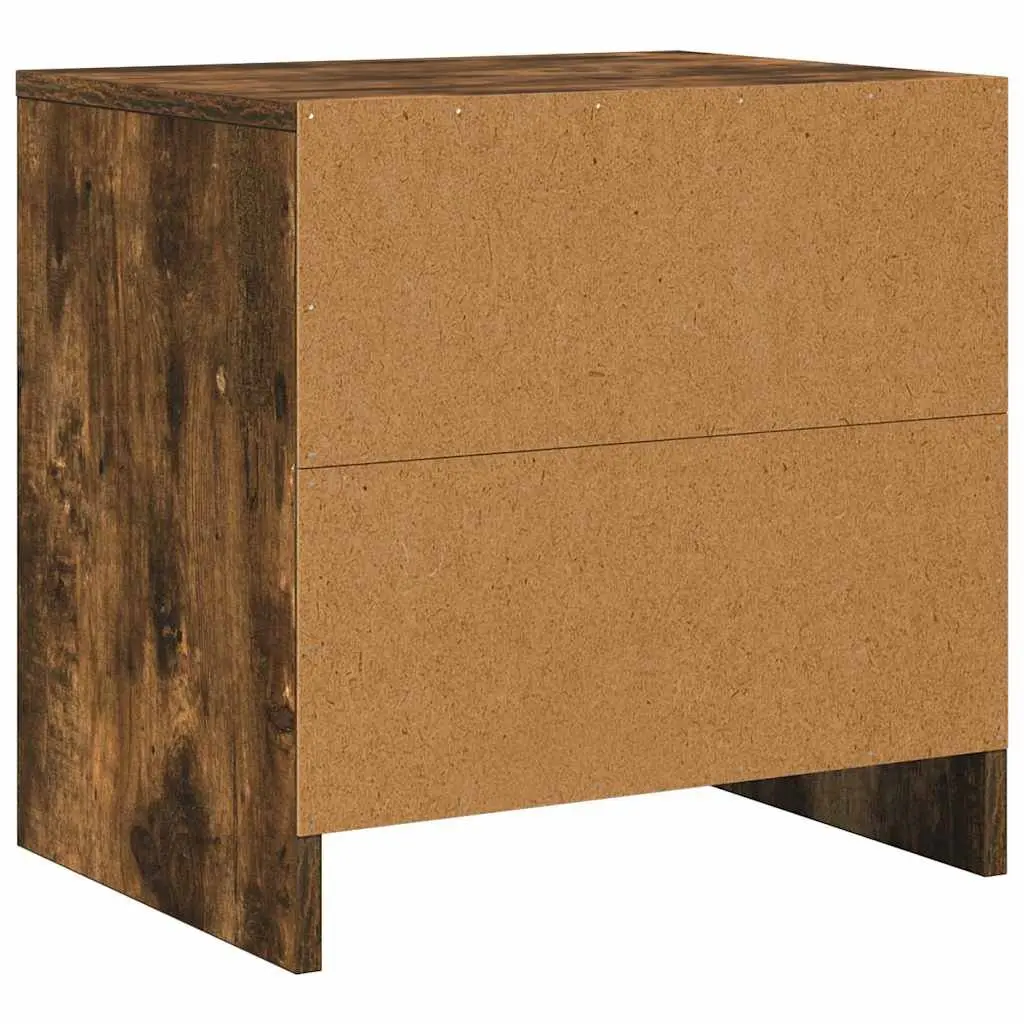 Bedside Cabinet with Durable Build in Smoked Oak