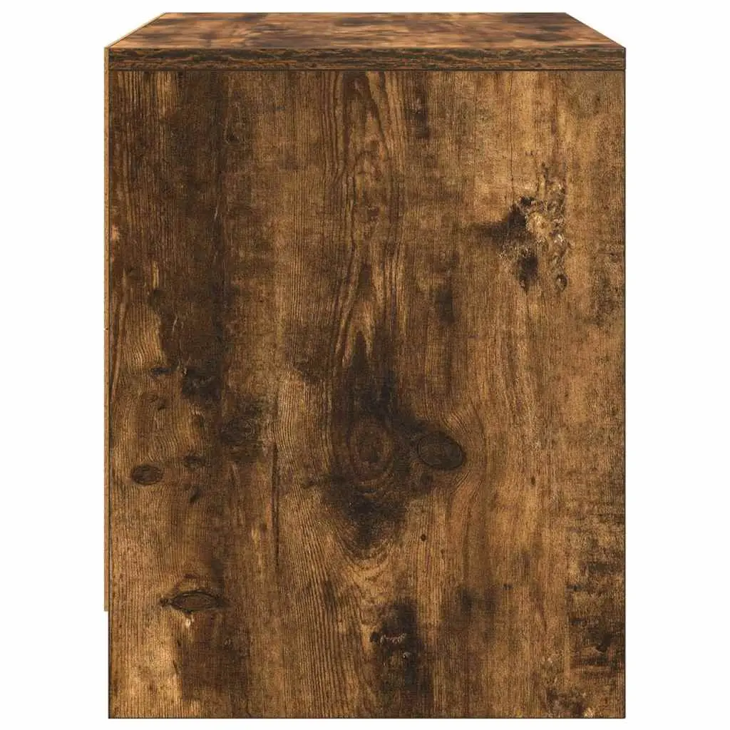 Bedside Cabinet with Durable Build in Smoked Oak