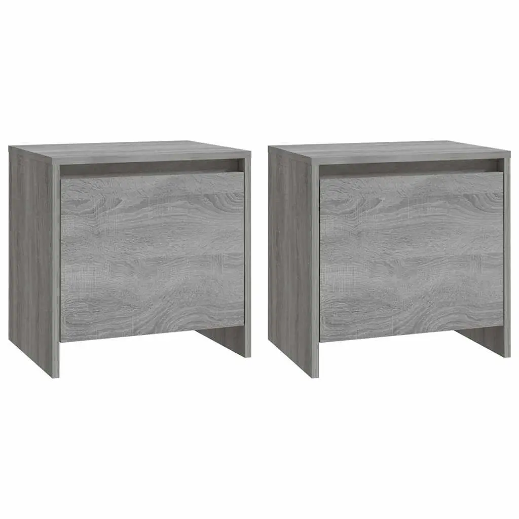 Grey Sonoma Bedside Cabinets 45x34x44.5 cm
