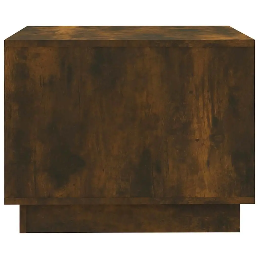 Brown Engineered Wood Coffee Table with Storage Shelves