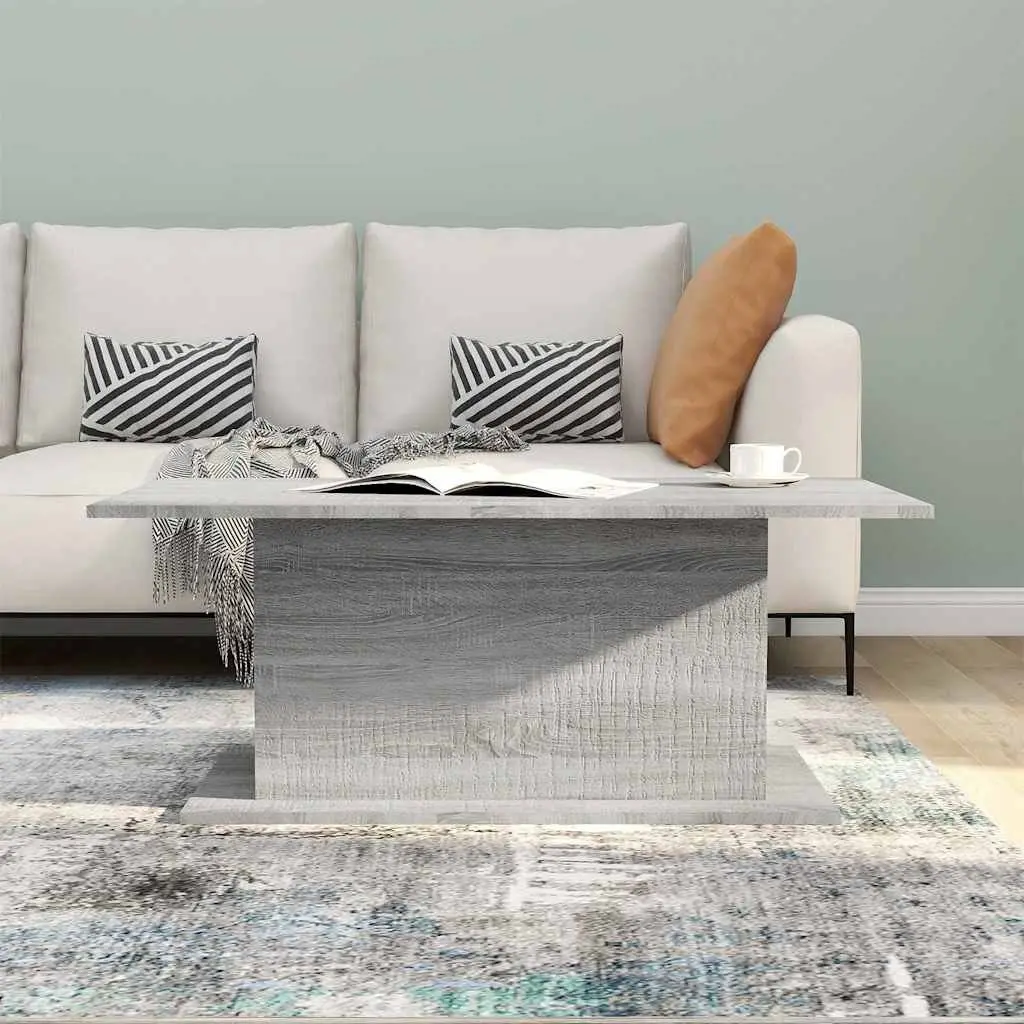 Coffee Table Grey Sonoma Living Room Accent Furniture Easy Clean Durable