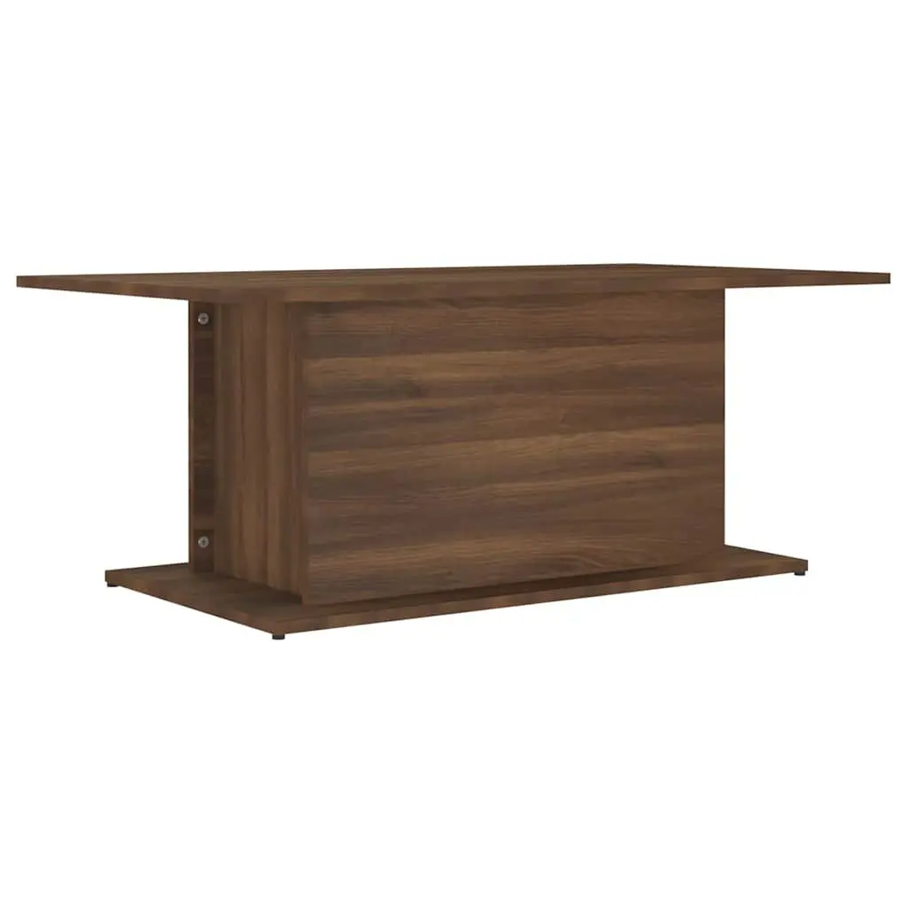 Brown Oak Coffee Table for Living Rooms