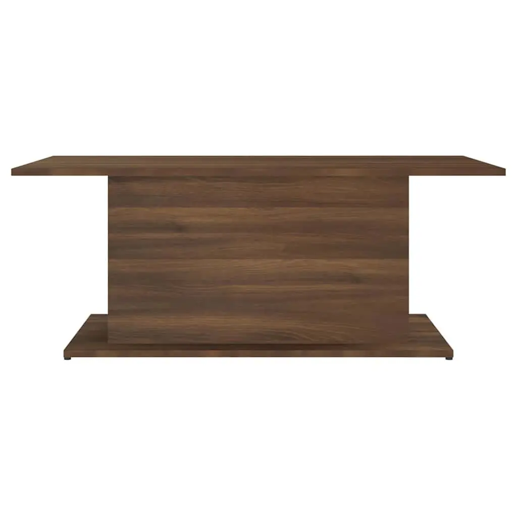 Brown Oak Coffee Table for Living Rooms