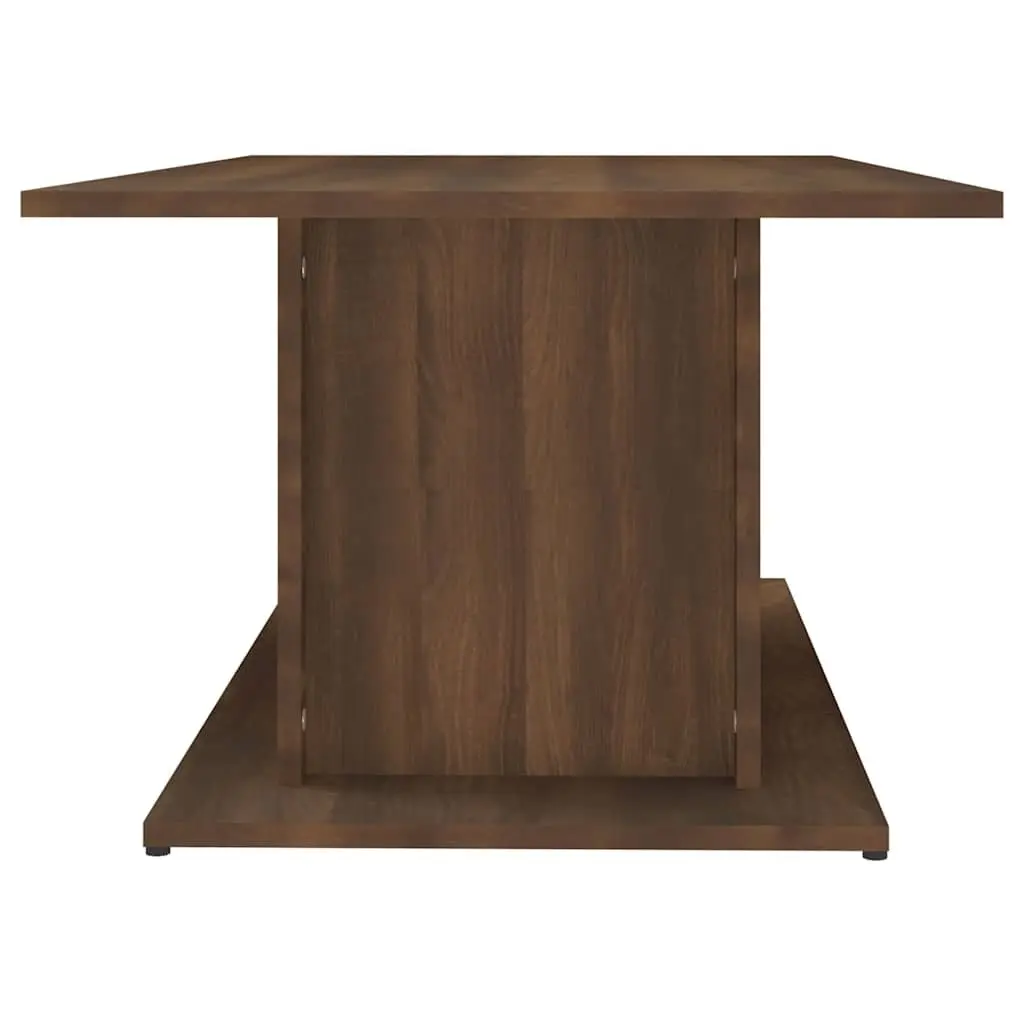 Brown Oak Coffee Table for Living Rooms